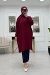 Mia Triko Tunik - Bordo